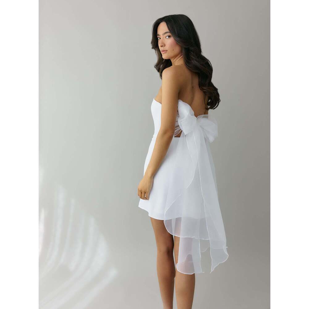 Park & Fifth Mackenzie Mini Dress Size LL / Off White